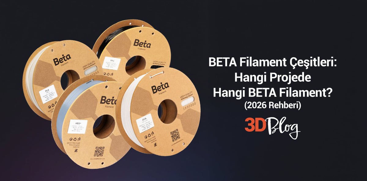 BETA Filament Çeşitleri: Hangi Projede Hangi BETA Filament? (2026 Rehberi)
