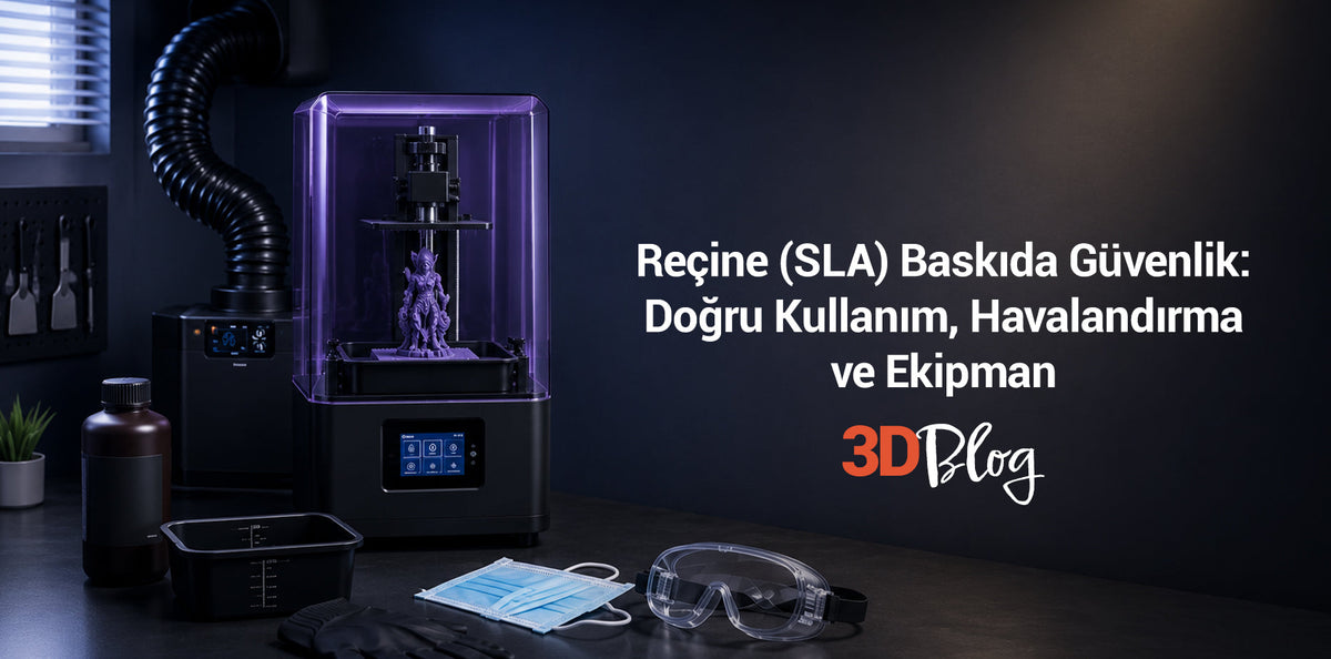 Reçine (SLA) Baskıda Güvenlik: Doğru Kullanım, Havalandırma ve Ekipman