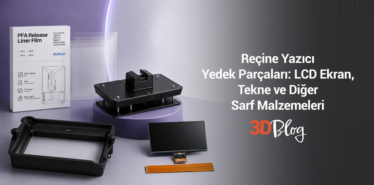 Reçine Yazıcı Yedek Parçaları LCD Ekran, Tekne ve Diğer Sarf Malzemeleri