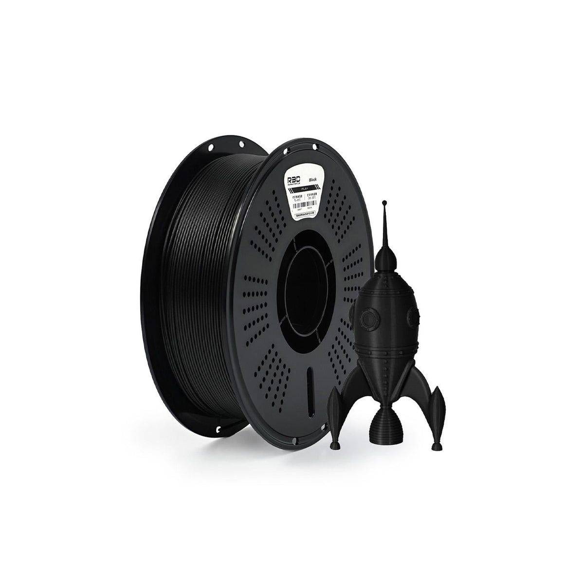 R3D PLA+ Filament Black