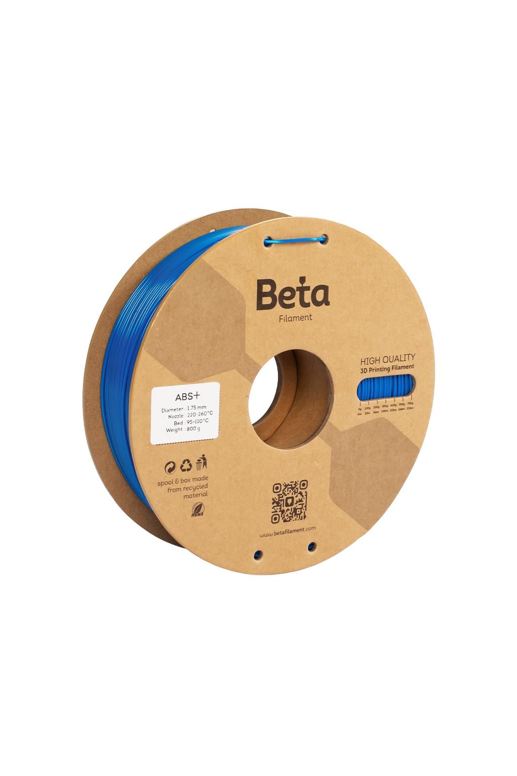 Beta ABS+ Filament Dark Blue