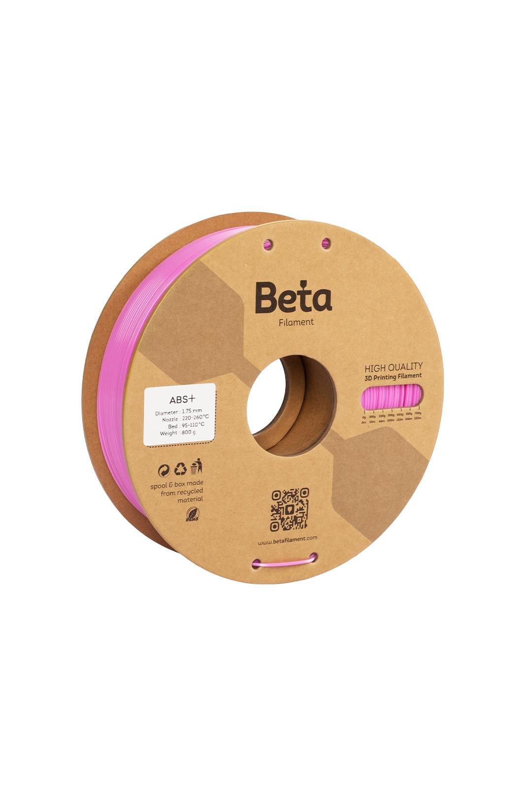 Beta ABS+ Filament Pink