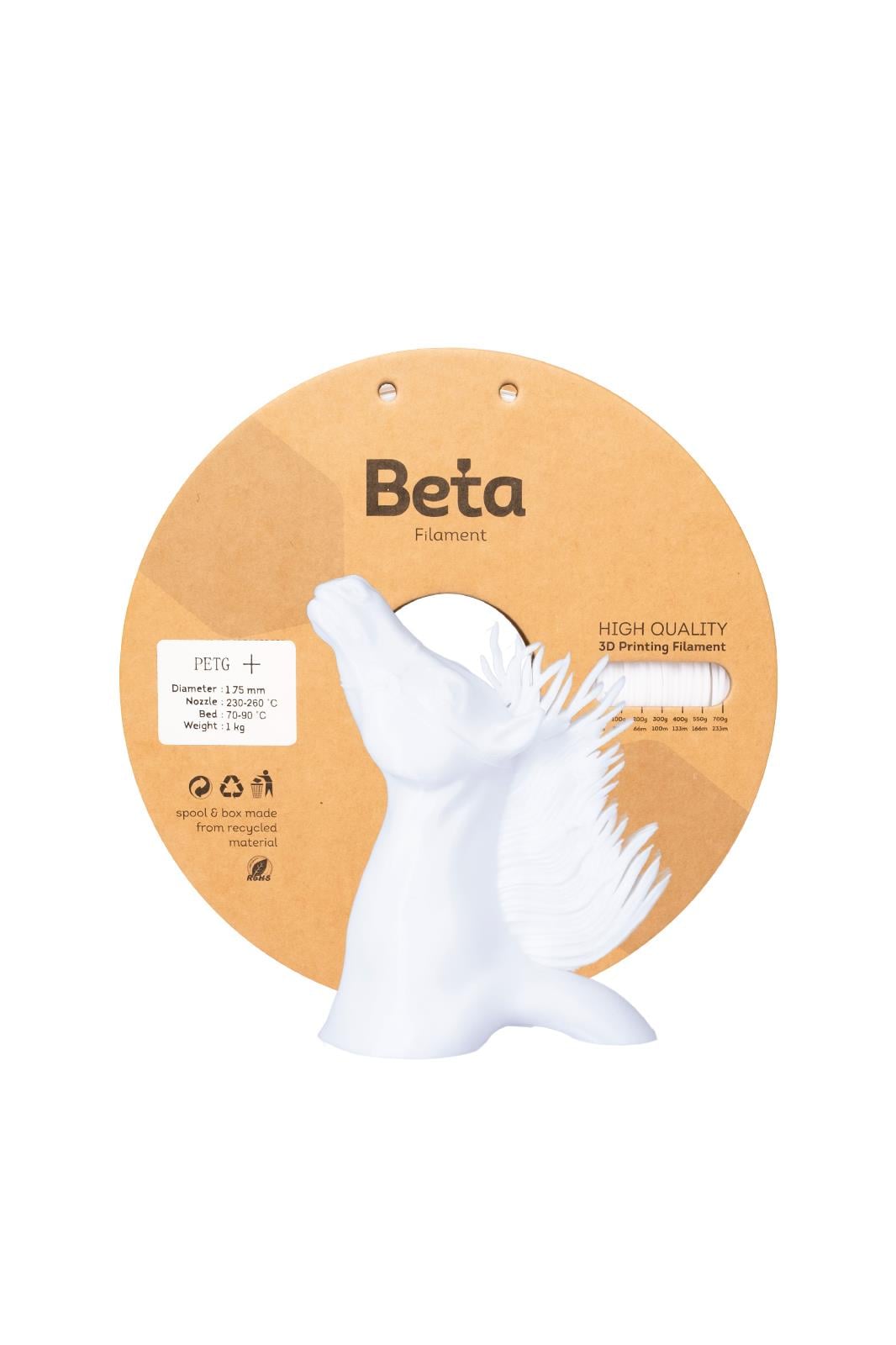 Beta PETG+ Filament White