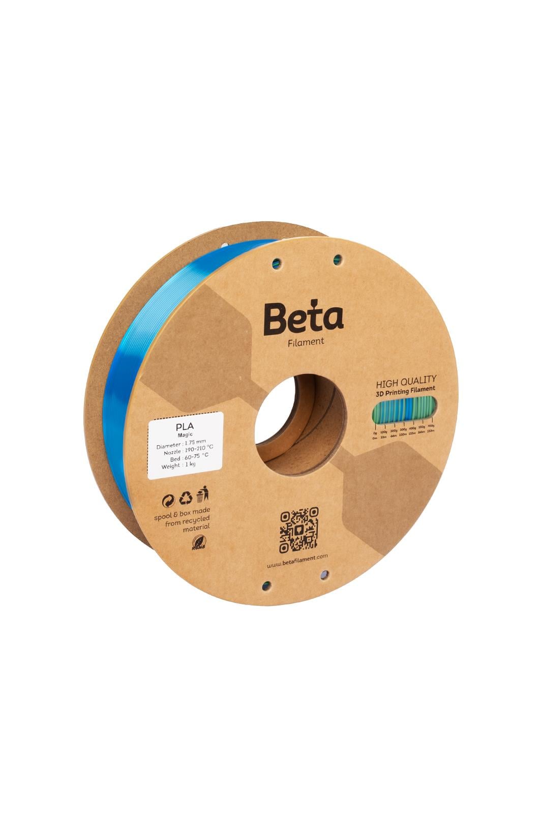Beta PLA-Magic Silk Blue-Green