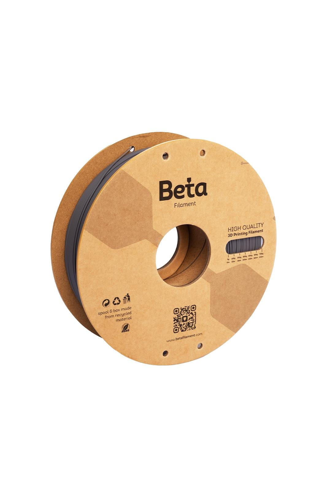 Beta PLA-Matte Filament Ebony
