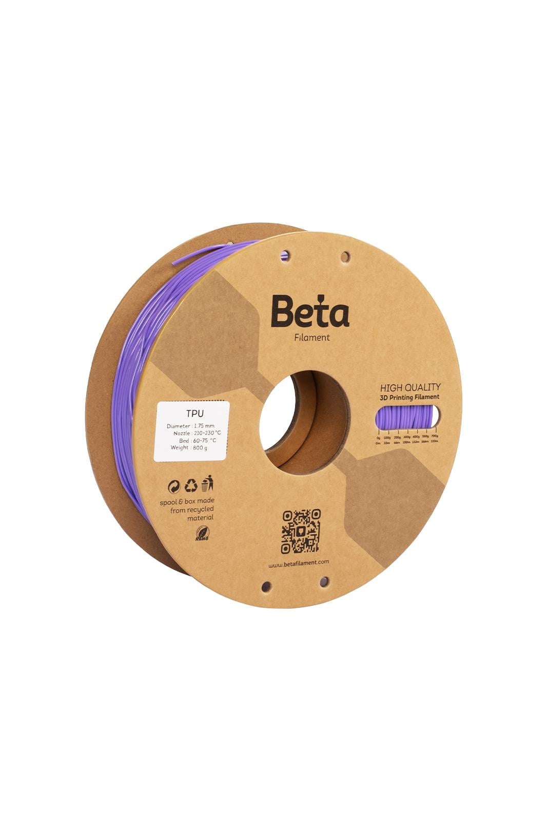 Beta TPU 95A Filament Purple