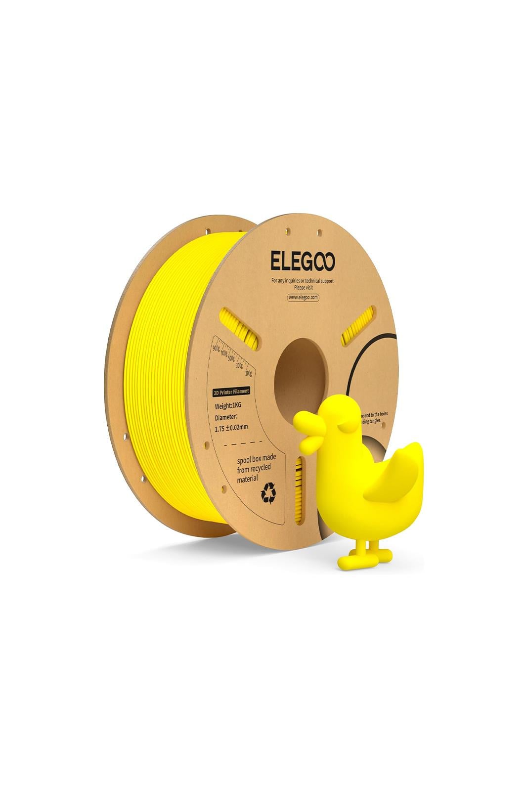 ELEGOO PLA+ Filament Yellow