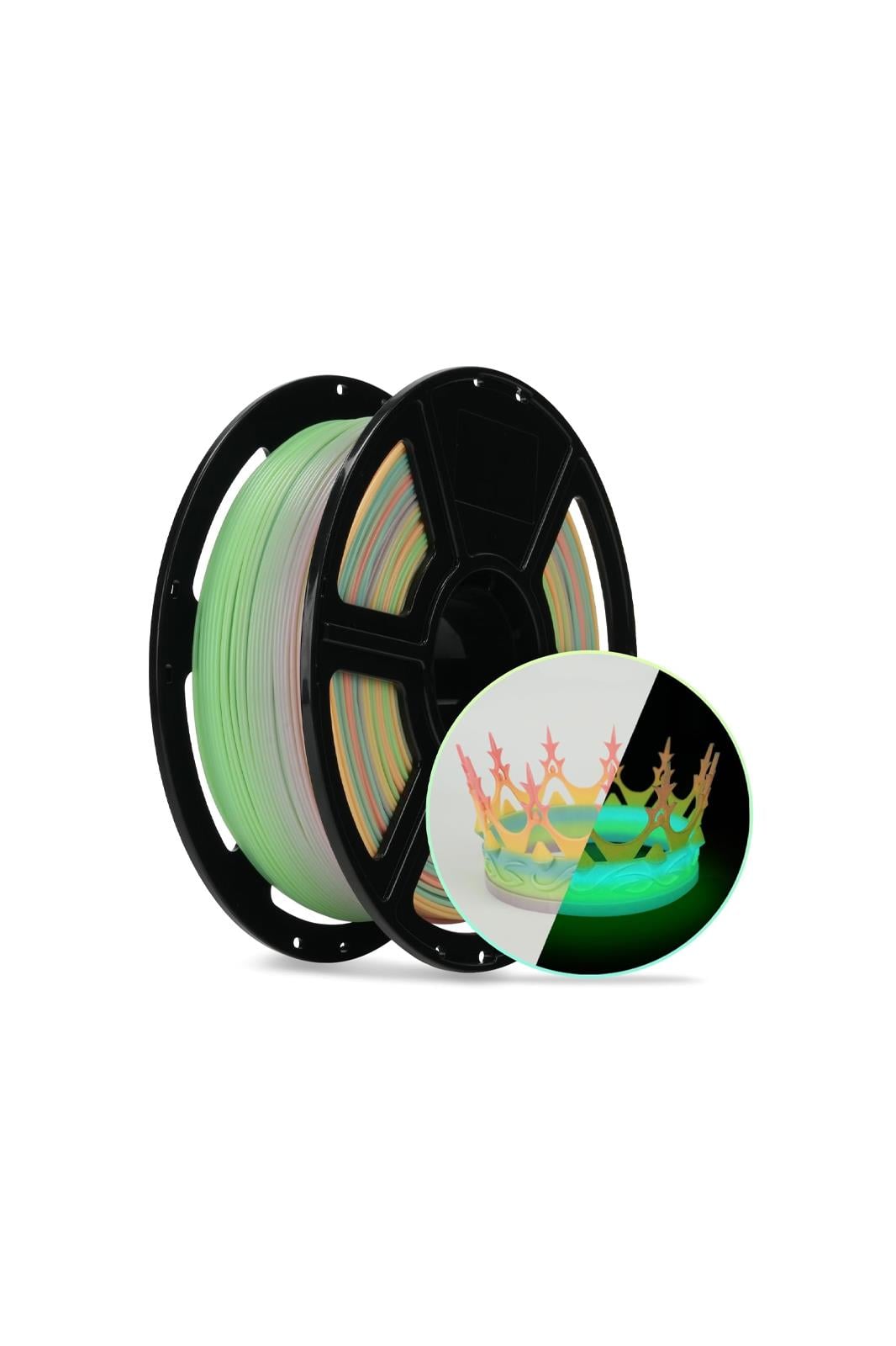 Flashforge PLA-HS Filament Rainbow Luminous Melody