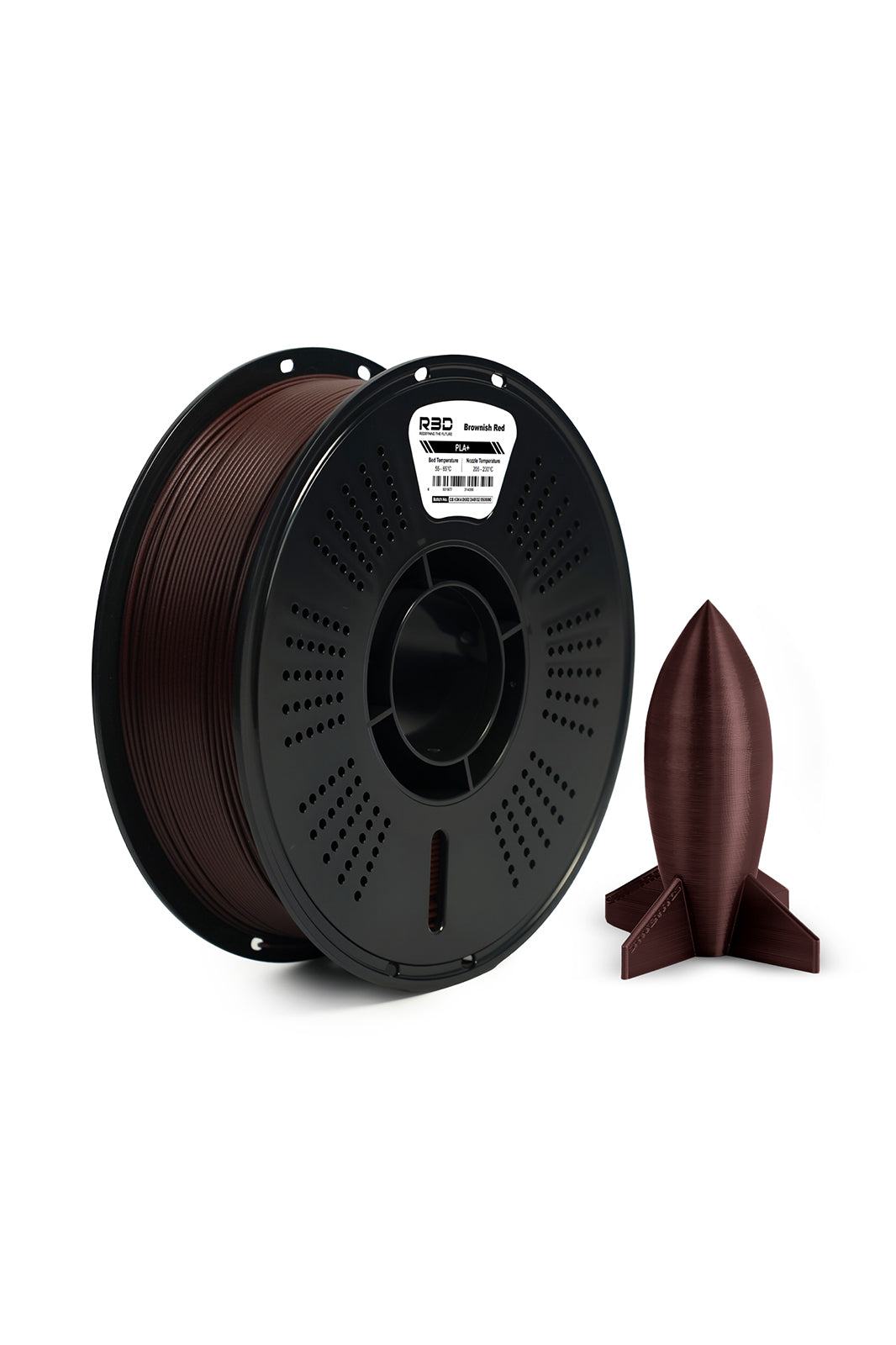 R3D PLA+ Filament Brownish Red
