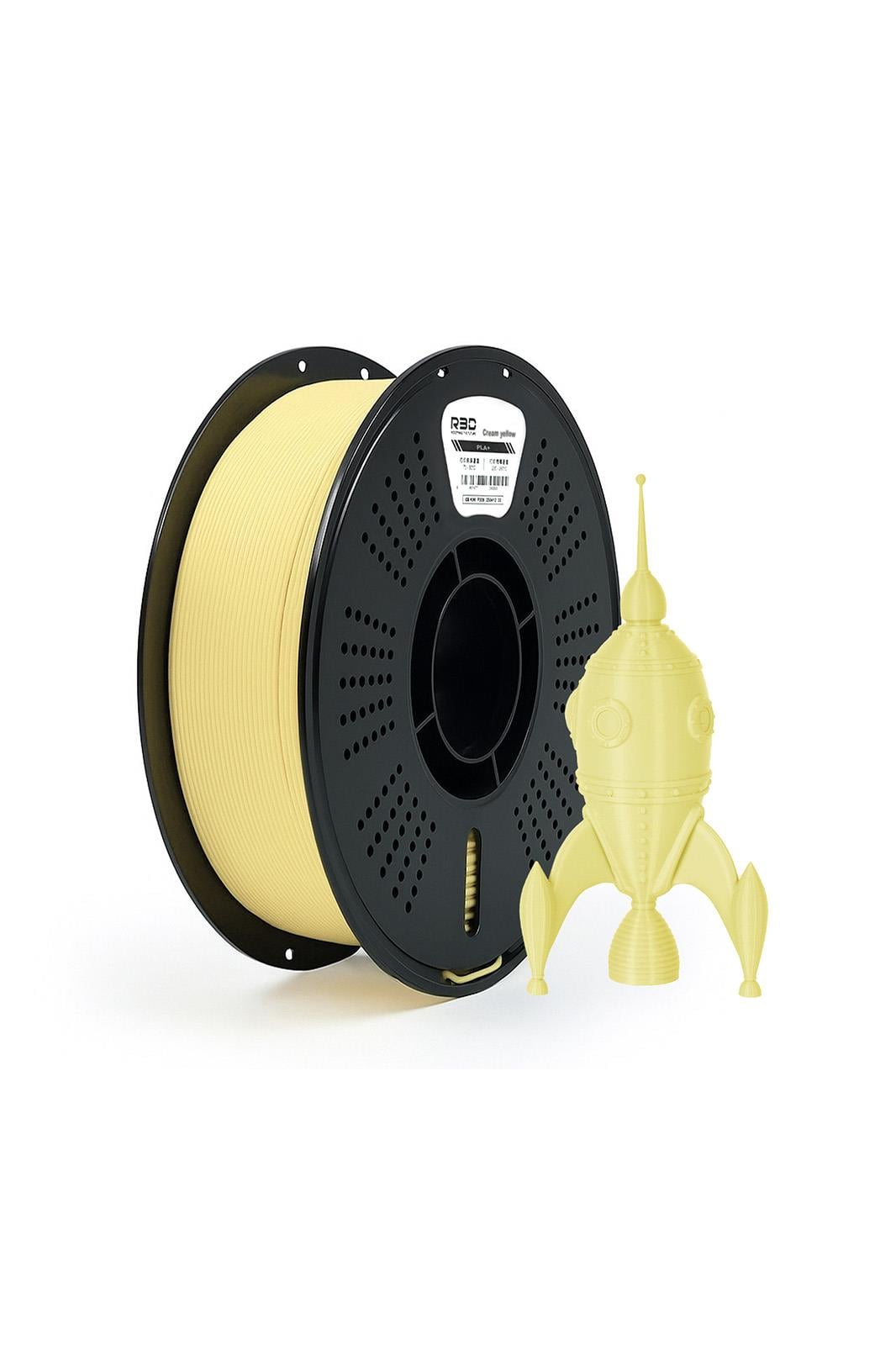 R3D PLA+ Filament Cream Yellow