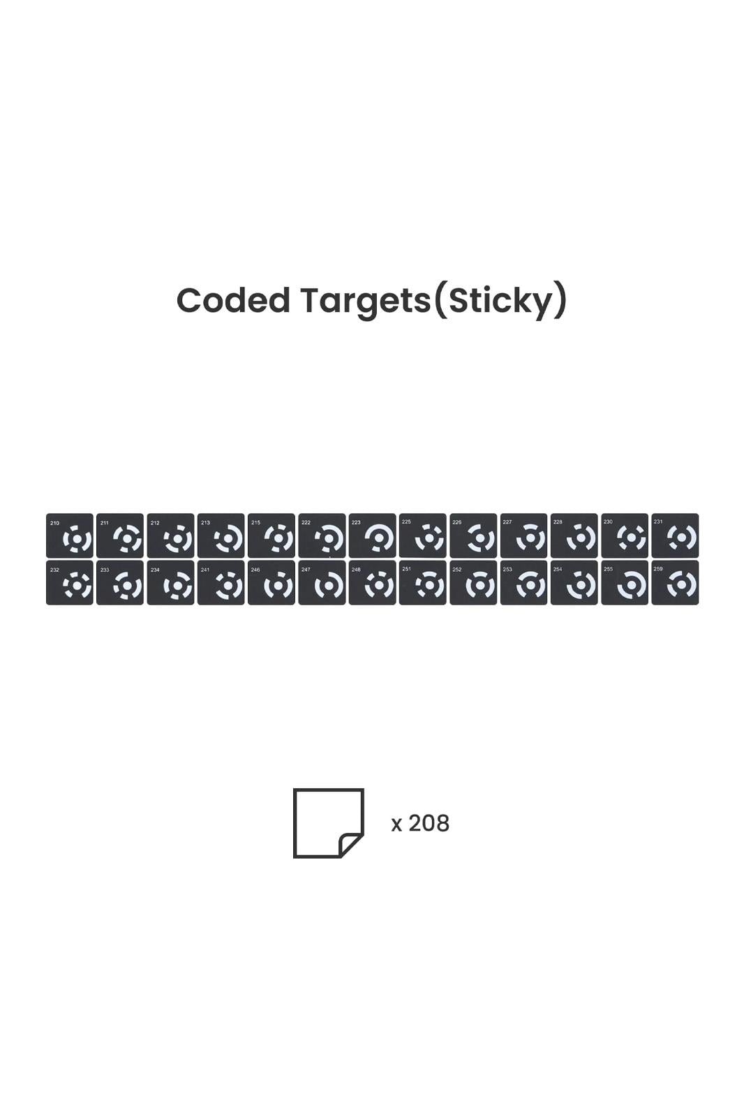 Revopoint Coded Targets (Sticky)