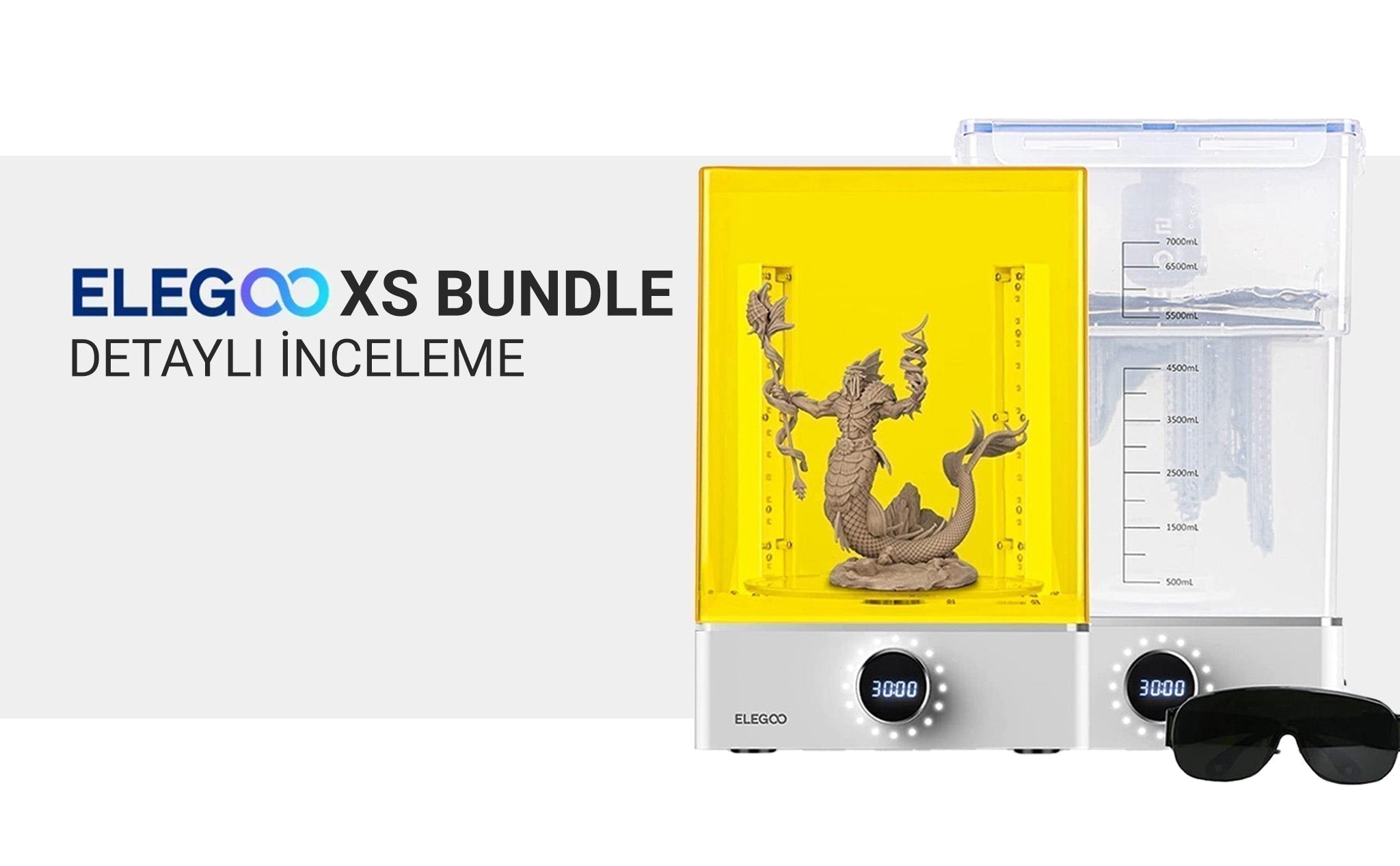Elegoo Mercury XS Bundle Yıkama Kürleme İnceleme + Kalibrasyon