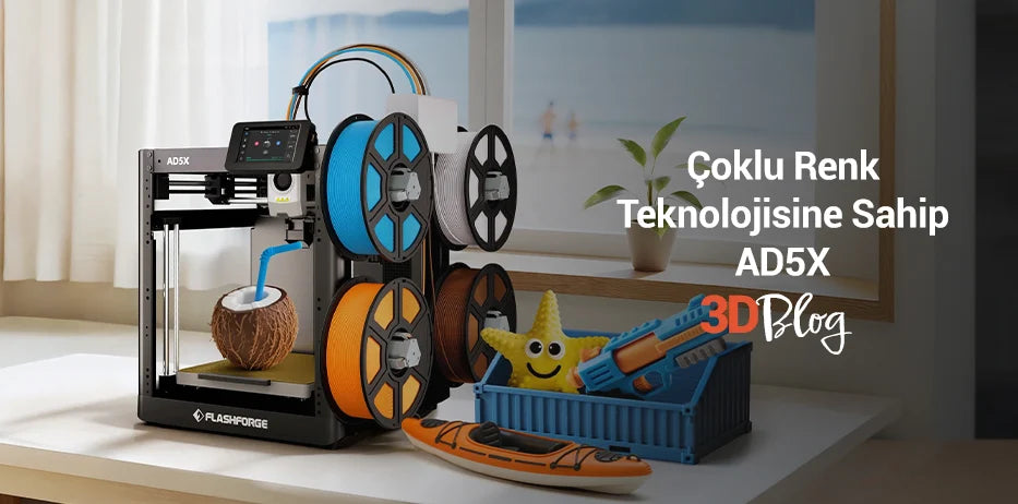 Flashforge Adventurer 5X (AD5X): Akıllı Çok Renkli 3D Baskıda Yeni Boyut