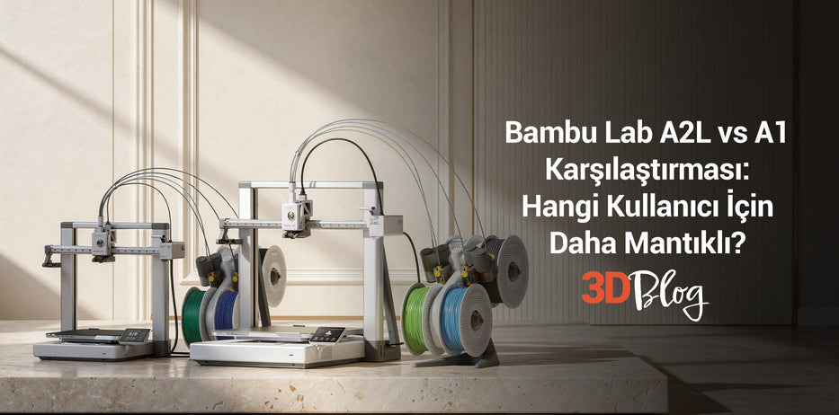 Bambu Lab A2L vs A1 Karşılaştırması: Hangi Kullanıcı İçin Daha Mantıklı?