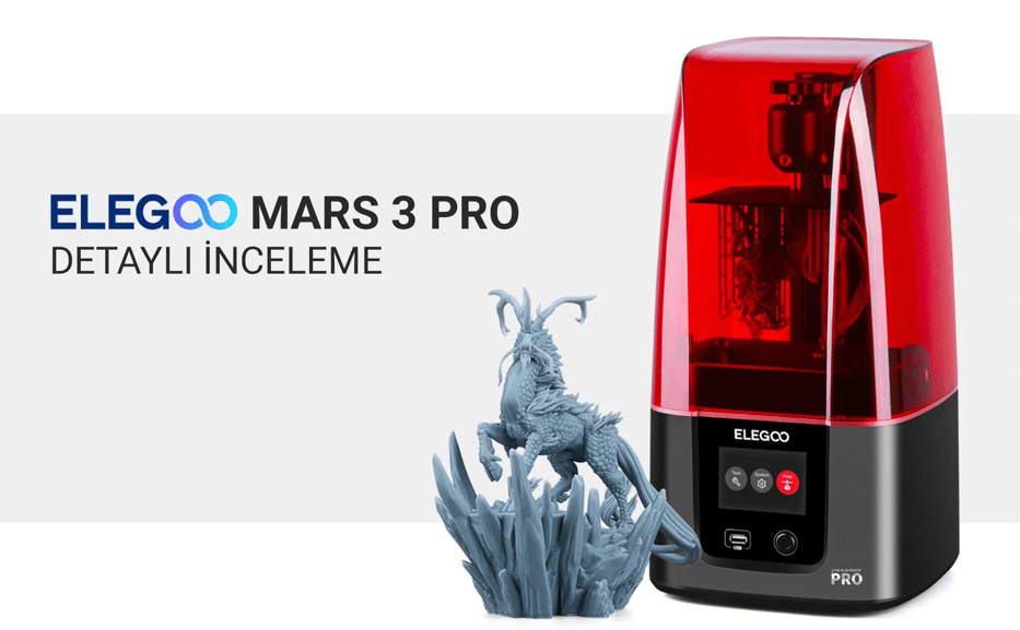 Elegoo Mars 3 Pro 4K Reçine 3D Yazıcı