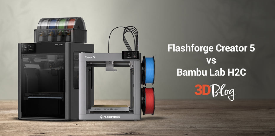 Flashforge Creator 5 vs Bambu Lab H2C: Atıksız Çok Malzemeli 3D Baskı Sistemleri Karşılaştırması