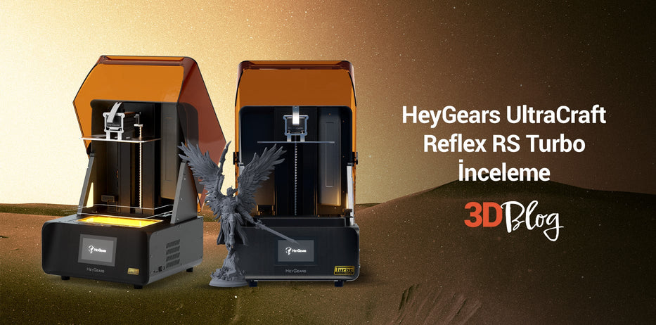 HeyGears UltraCraft Reflex RS Turbo İnceleme: 8K Amber Screen ile Hızlı ve Hassas Reçine Baskı