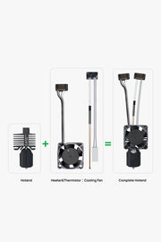 Bambu Lab Complete Hotend Assembly With Hardened Steel Nozzle 0.8 mm  P1P-P1S