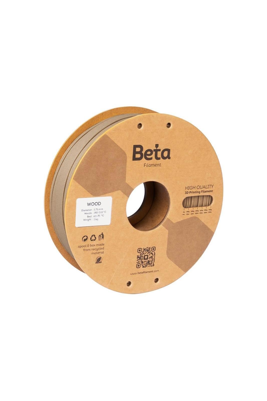 Beta PLA+ Filament Dark Wood