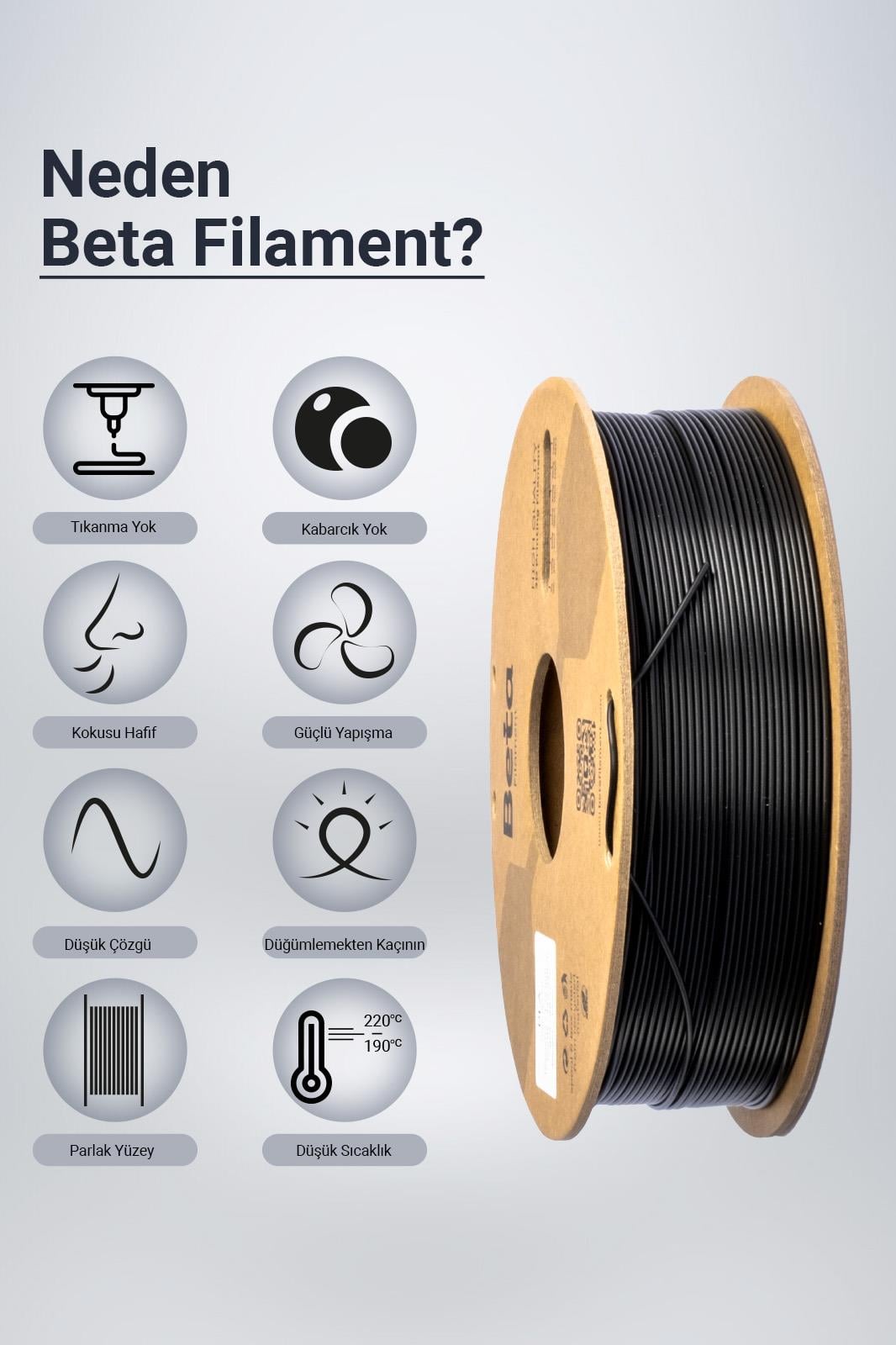 Beta PLA High-Speed Filament Black