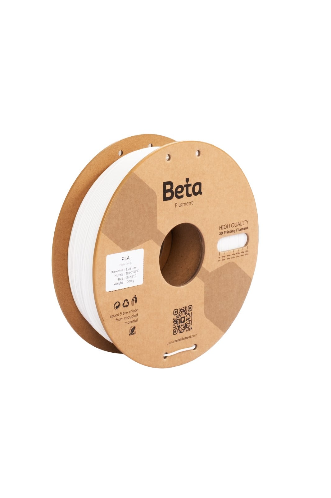 Beta PLA High Temp White