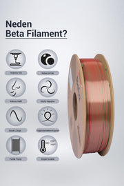 Beta PLA-Magic Silk Filament Red Green