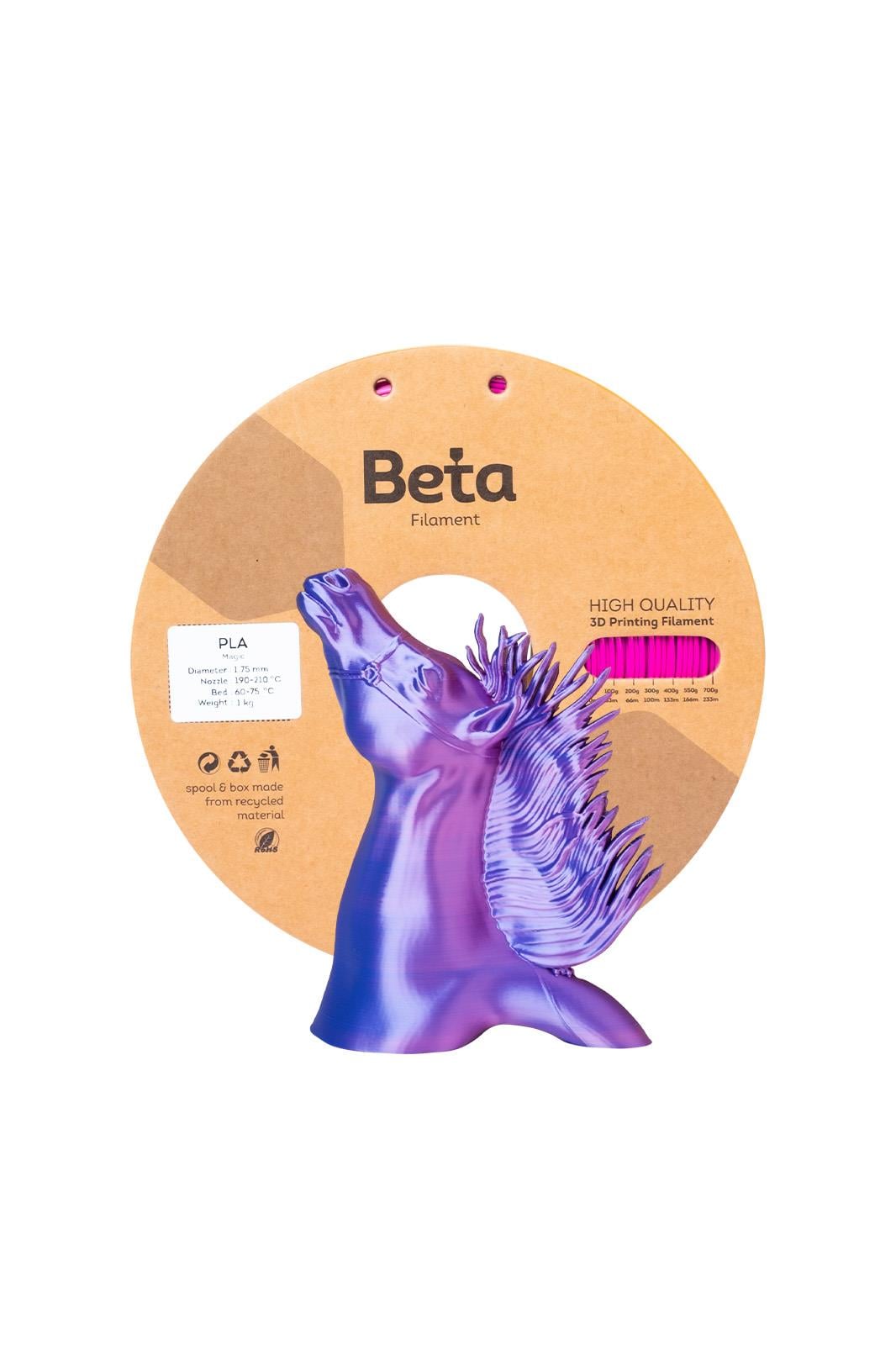 Beta PLA-Magic Silk Filament Rose Red Royal Blue