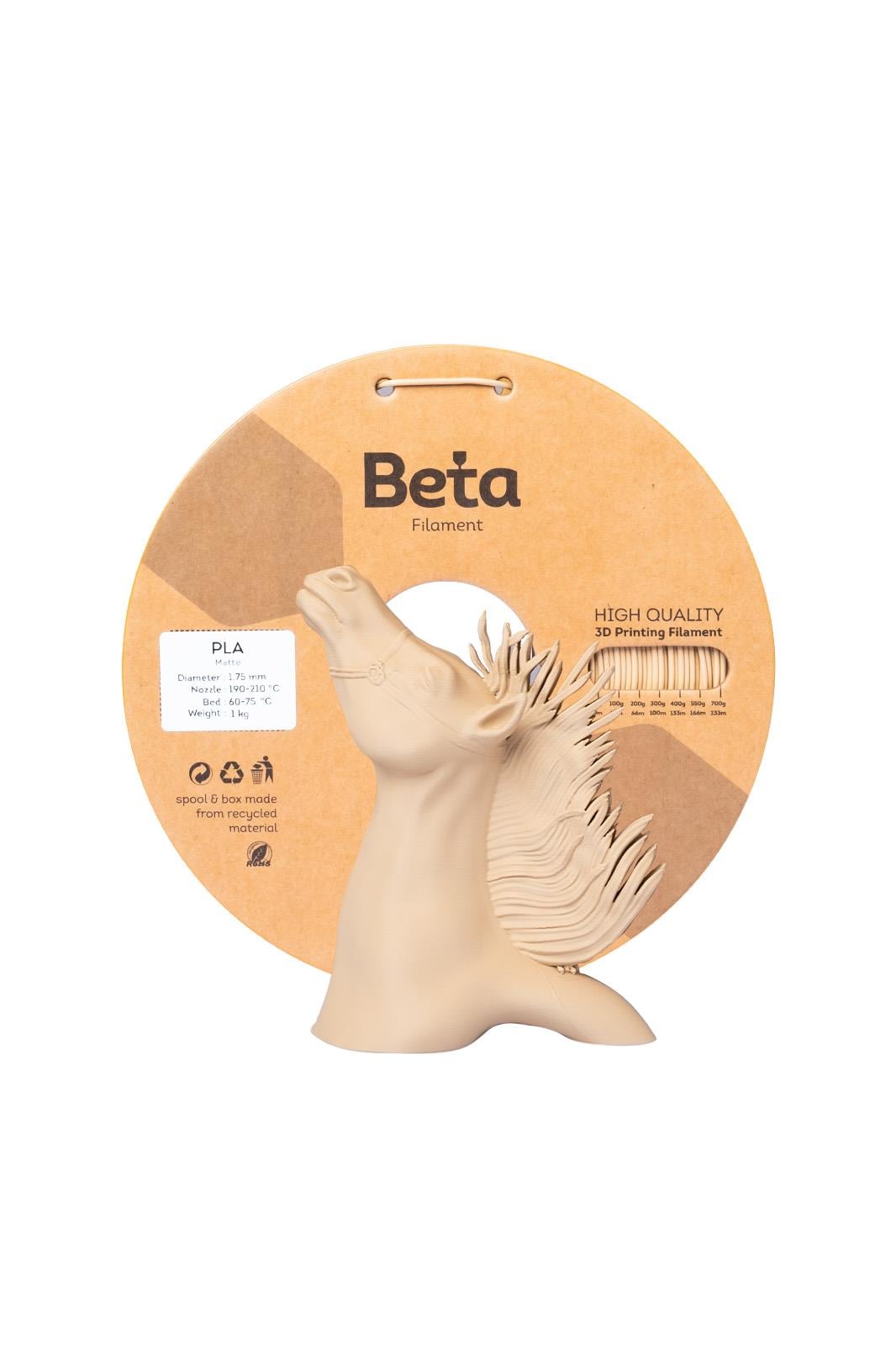 Beta PLA-Matte Filament 1.75 mm 1 kg Kraft