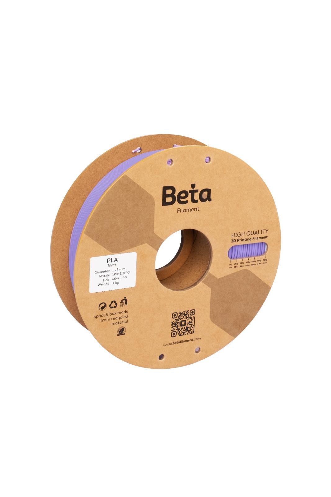 Beta PLA-Matte Filament Purple