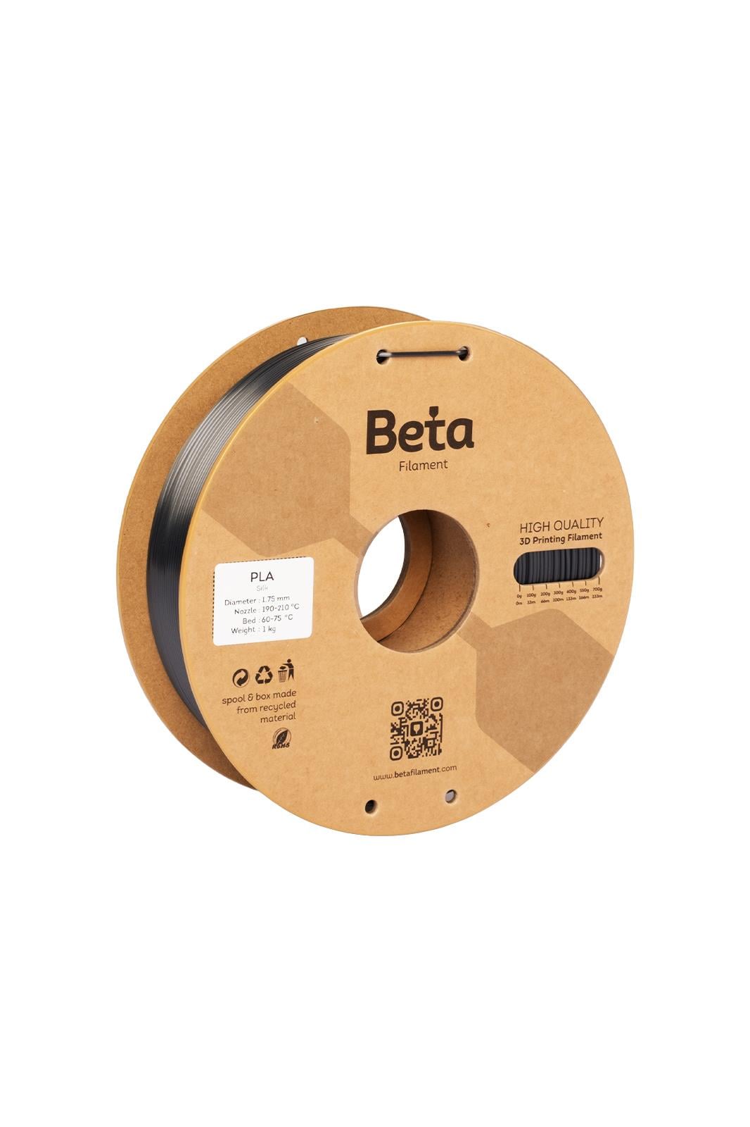 Beta PLA-Silk Filament Black