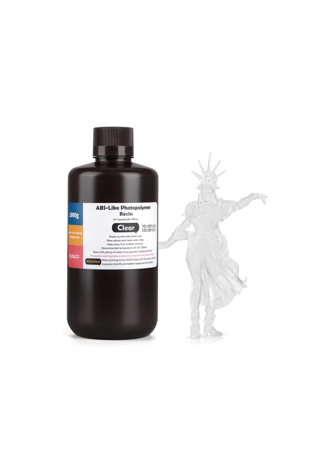 ELEGOO ABS Like Fotopolimer Reçine Clear 1 Kg