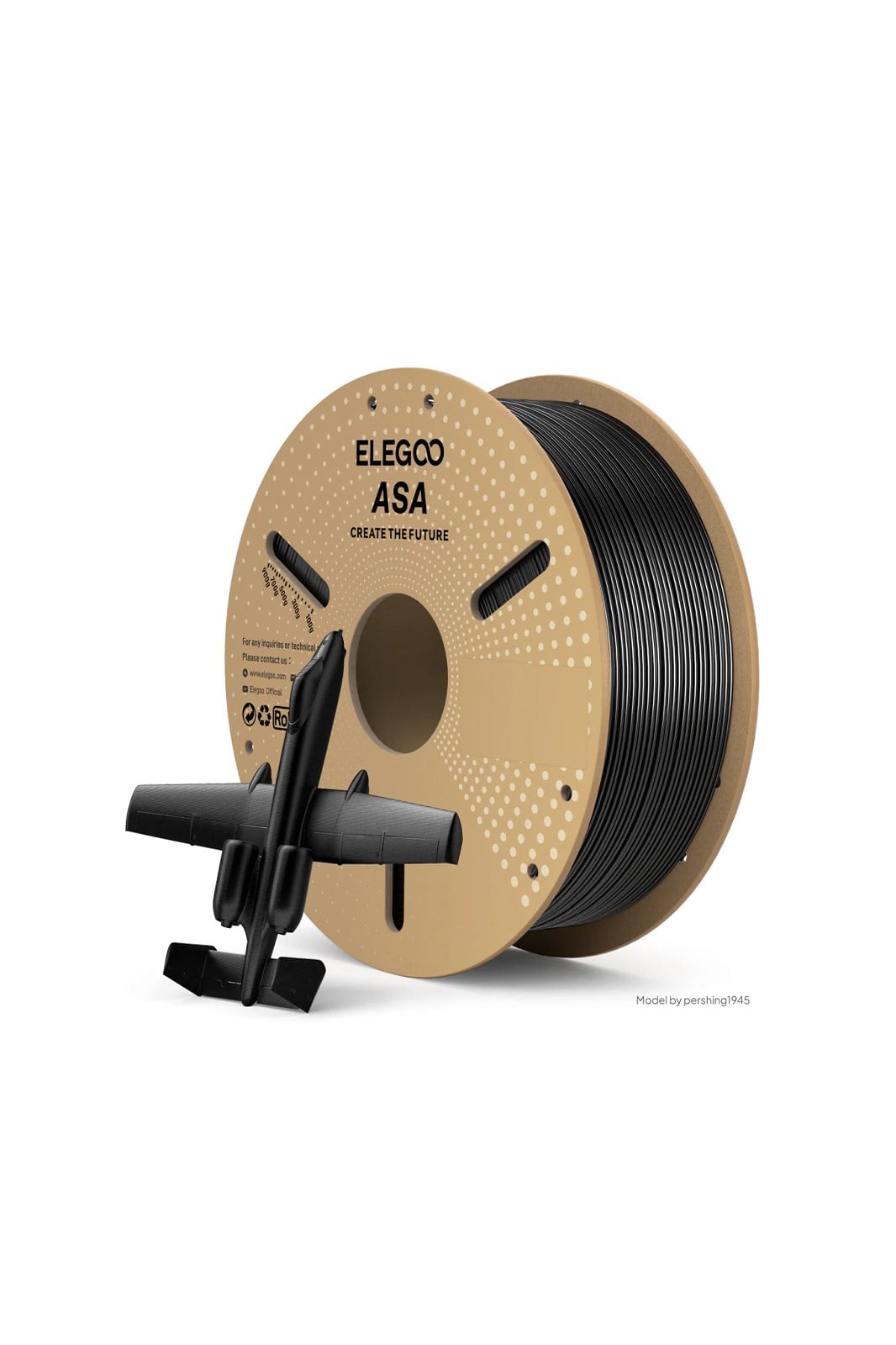 ELEGOO ASA Filament Deep Black 1 Kg