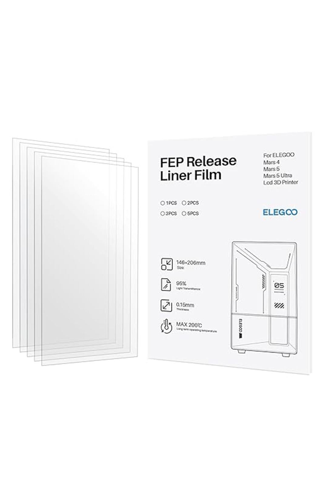 ELEGOO PFA films for Mars 5/5 Ultra (5pcs)