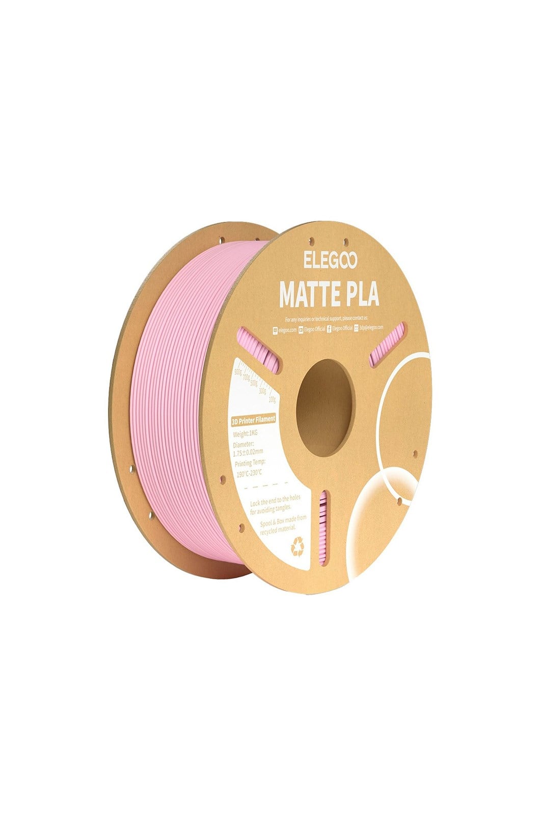 ELEGOO PLA Matte Filament Sakura Pink