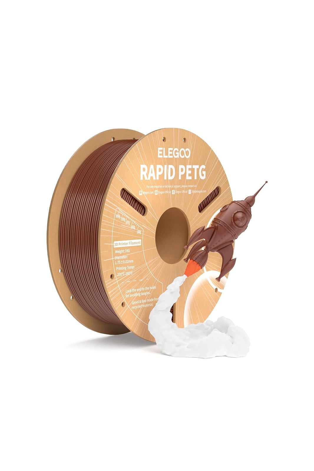 ELEGOO Rapid PETG Filament Brown