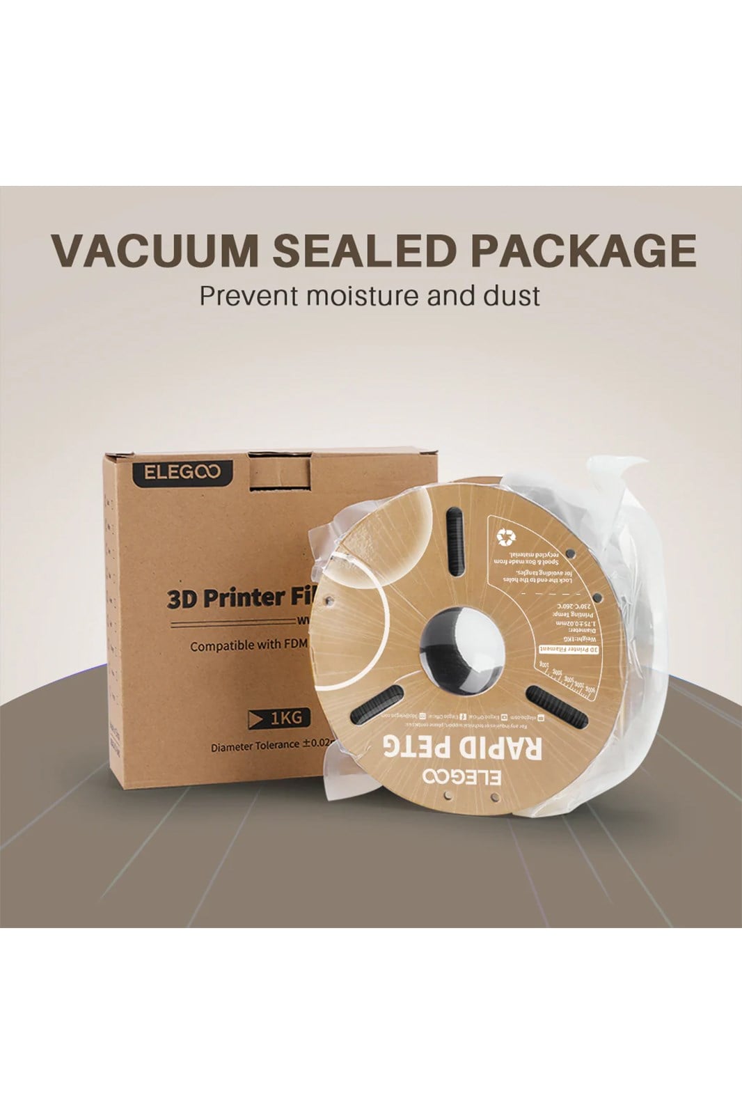 ELEGOO Rapid PETG Filament Brown