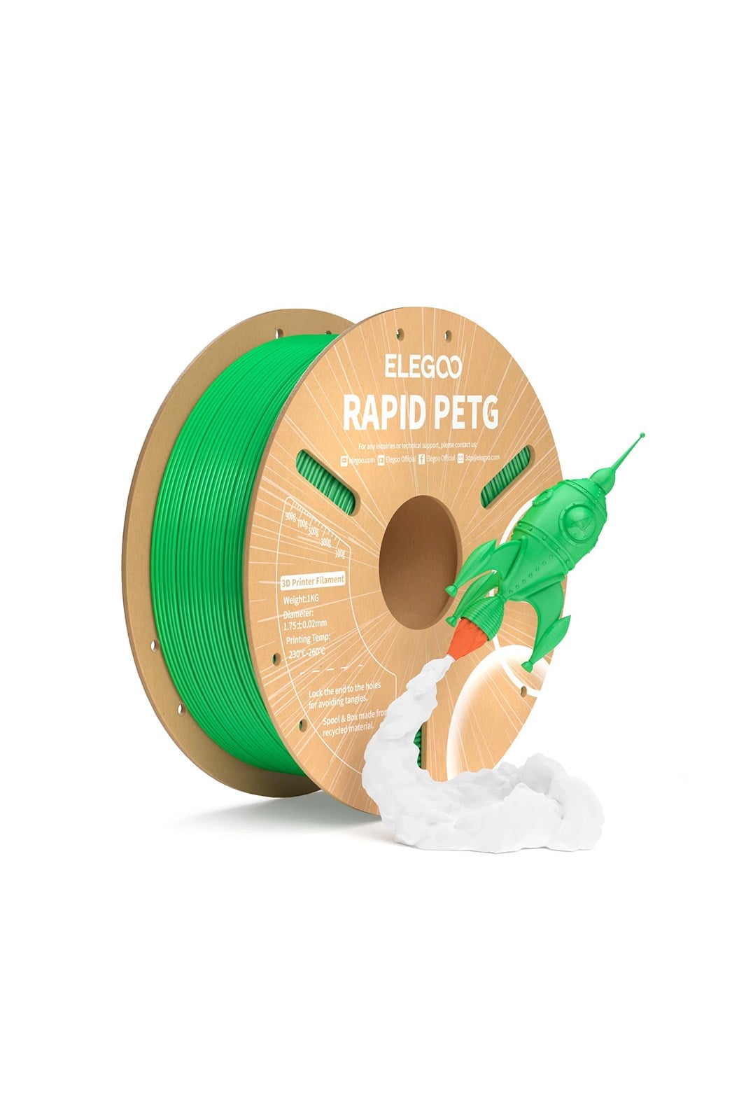 ELEGOO Rapid PETG Filament Green