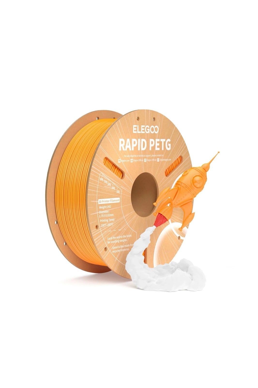ELEGOO Rapid PETG Filament Orange