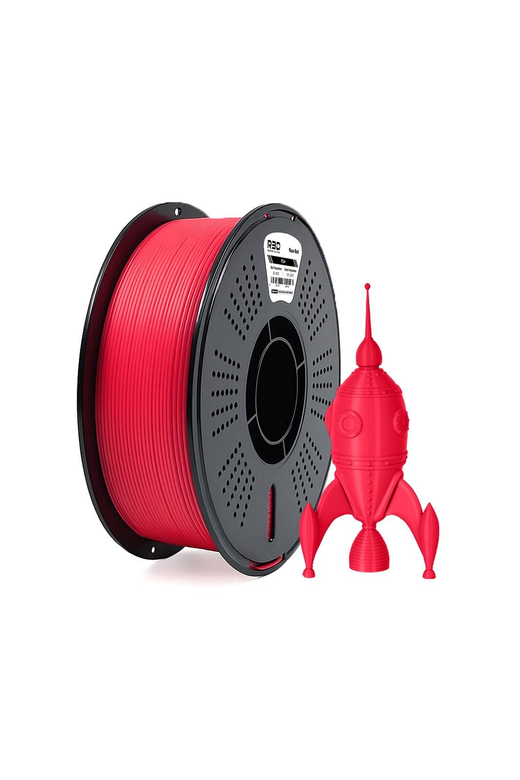 R3D PLA+ Filament Rose Red