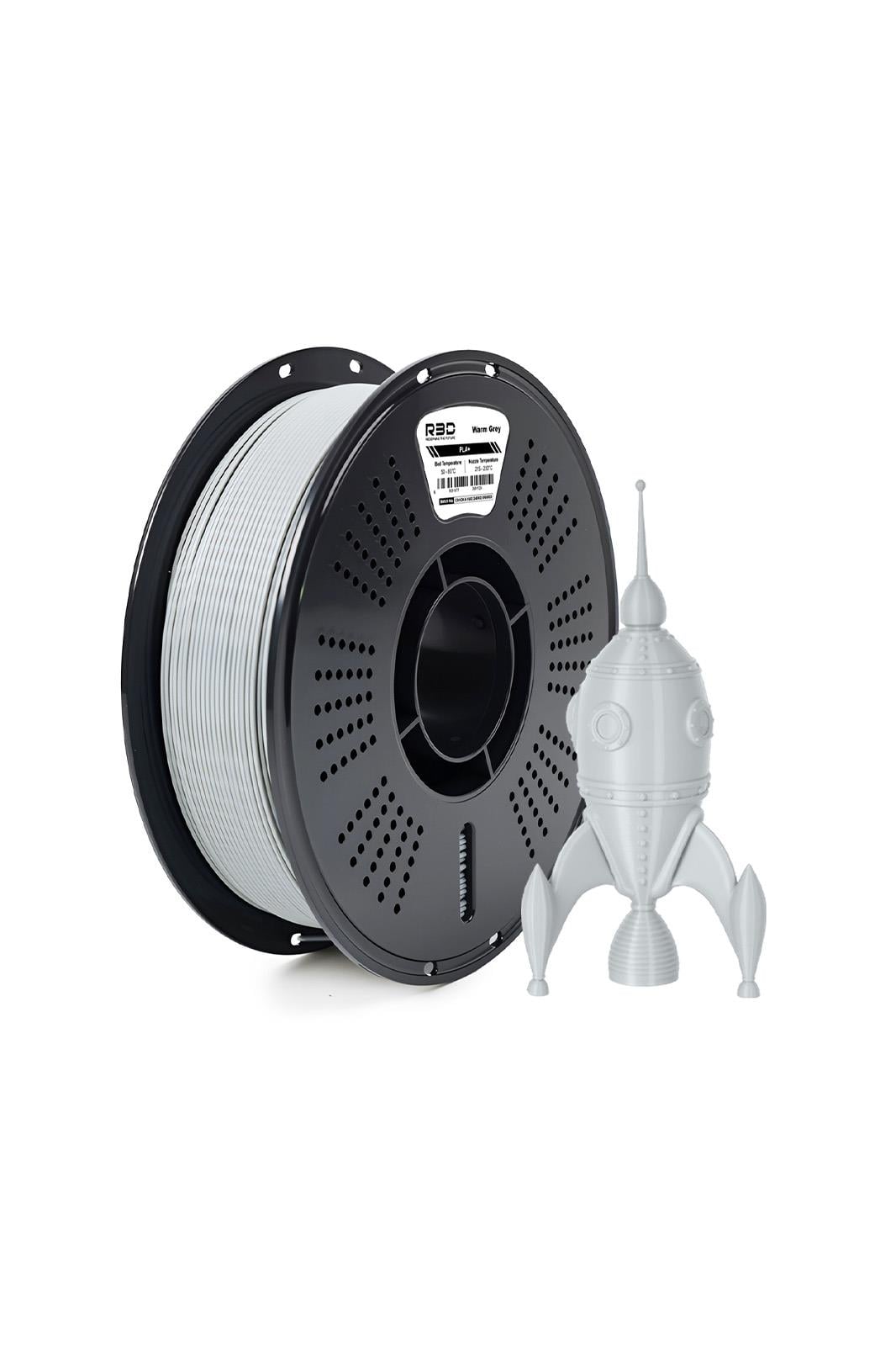 R3D PLA+ Filament Warm Grey