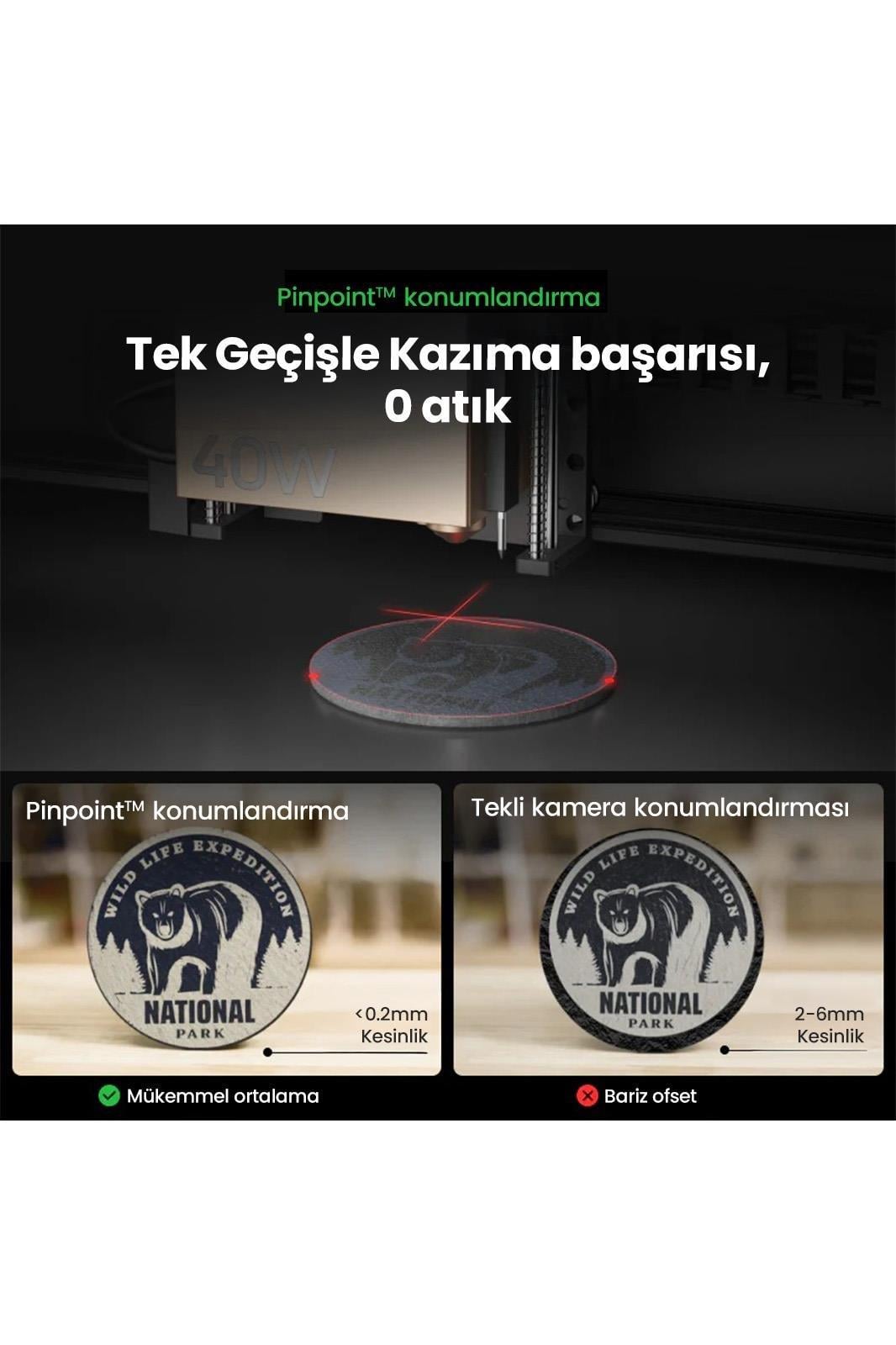 xTool S1 40W Dark Deluxe Lazer Cihazı