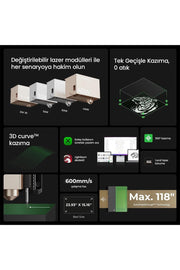 xTool S1 40W Dark Deluxe Lazer Cihazı